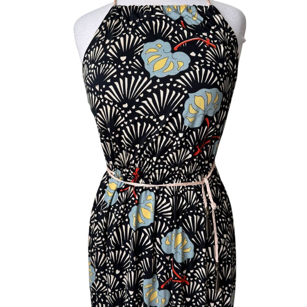 HOSS INTROPIA Printed Halter Maxi Dress Size Small - Picture 6 of 9